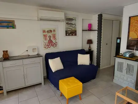 Appartement climatisé 3 pièces, 6 pers, terrasse, BBQ, parking privé, à 100 m de la plage - Photo 5
