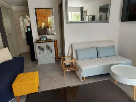 Appartement climatisé 3 pièces, 6 pers, terrasse, BBQ, parking privé, à 100 m de la plage - Photo 9