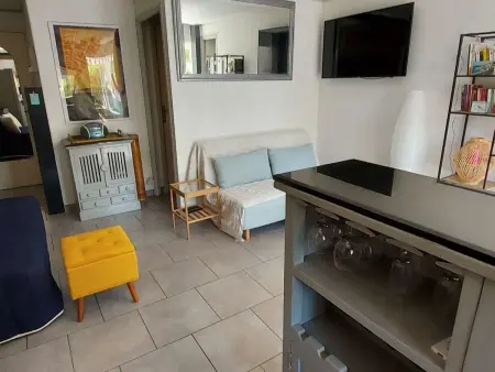 Appartement climatisé 3 pièces, 6 pers, terrasse, BBQ, parking privé, à 100 m de la plage - Photo 10