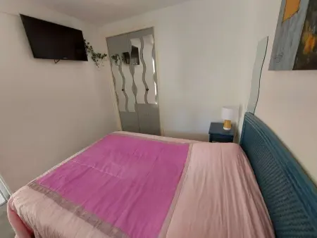 Appartement climatisé 3 pièces, 6 pers, terrasse, BBQ, parking privé, à 100 m de la plage - Photo 14