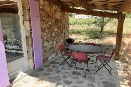 Kleines Steinhaus in Chambonas / Les Cades, Maison en Pierre en France avec Piscine & Vignes - Photo 1