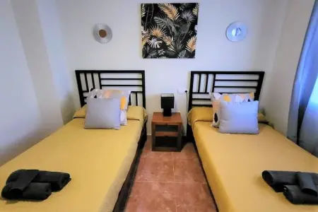Bajo con terraza jardín y piscina privada, Appartement avec piscine près de la plage de Garrucha - Photo 3