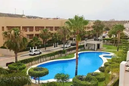 Bajo con terraza jardín y piscina privada, Appartement avec piscine près de la plage de Garrucha - Photo 30