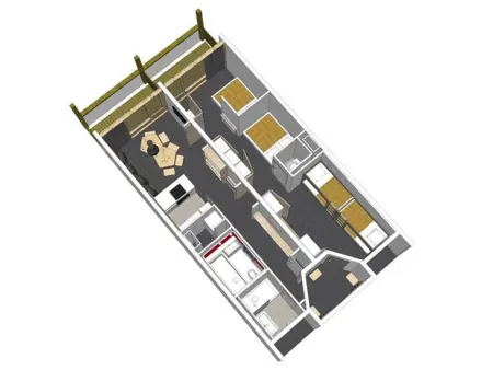 Appartement rénové 3 pièces, ski aux pieds, 8 pers, balcon sud-est aux Arcs 2000 - Photo 15