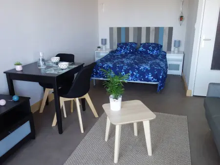 Appartement VUE MER avec balcon, WIFI et parking à Trégastel - Photo 4