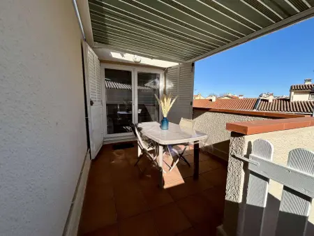 Appartement 2 pièces mezzanine climatisé avec terrasse - 450m de la plage, parking inclus, Saint Cyprien - Photo 11