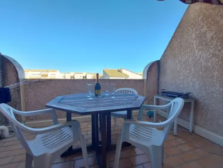 Studio cabine 4 pers, parking privé et piscine, Appartement 4 personnes à Marseillan Plage - Photo 1