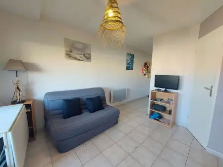 Studio cabine 4 pers, parking privé et piscine, Appartement 4 personnes à Marseillan Plage - Photo 3