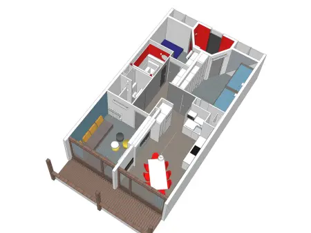 Appartement rénové 3 pièces - Ski aux pieds - 8 personnes - Photo 12