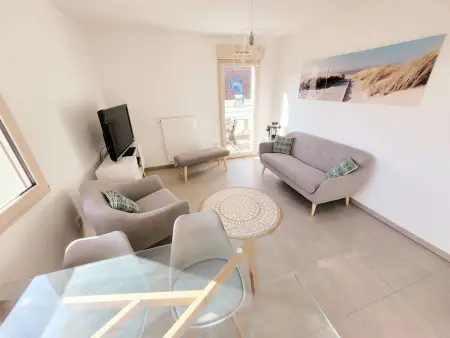 Appartement lumineux 2 chambres à Wimereux, proche plage, avec garage et Wi-Fi - Photo 5