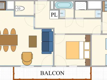 Appartement spacieux à Lanslebourg pour 8 pers, 3 chambres, parking, wifi - Photo 5