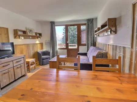 2 pièces confortable, skis aux pieds, proche commerces, 4 pers, balcon, TV - Photo 5