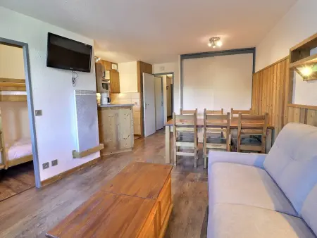 Appartement 2 Pièces + Cabine, Skis aux Pieds, Appartement 6 personnes à La Tania - Photo 7