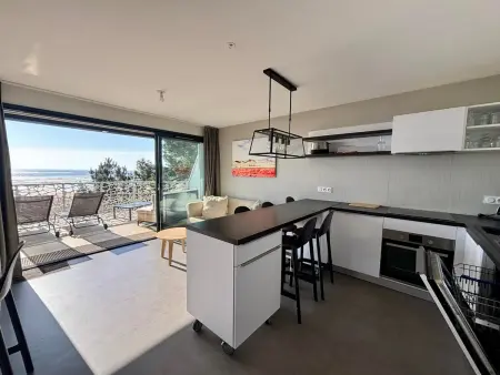 Superbe appartement pour 6 avec balcon, piscine chauffée et accès direct plage à La Tranche - Photo 12