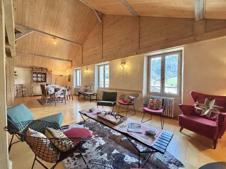 Appartement de 5 pièces à Praz-sur-Arly avec cheminée, mezzanine et parking - 8 pers - Photo 9