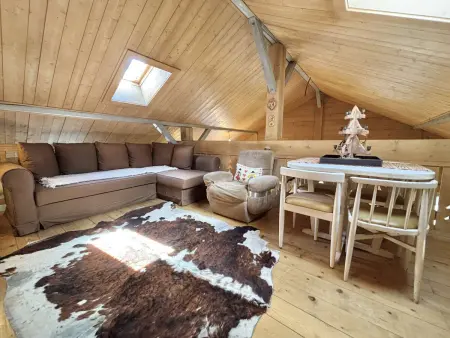 Appartement de 5 pièces à Praz-sur-Arly avec cheminée, mezzanine et parking - 8 pers - Photo 12