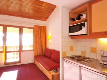 Studio skis aux pieds avec terrasse, animaux admis - Photo 2