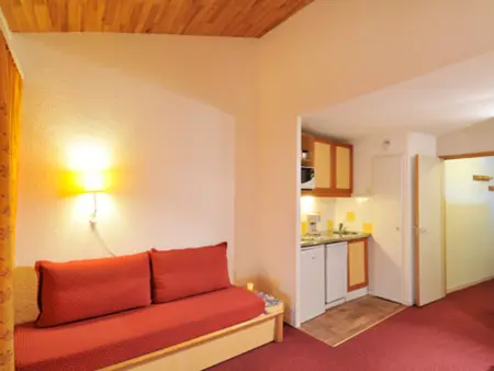Studio skis aux pieds avec terrasse, animaux admis - Photo 3
