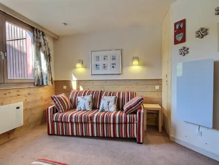 Grand studio cabine sud avec balcon - 4 pers, Appartement 4 personnes à Belle Plagne - Photo 2