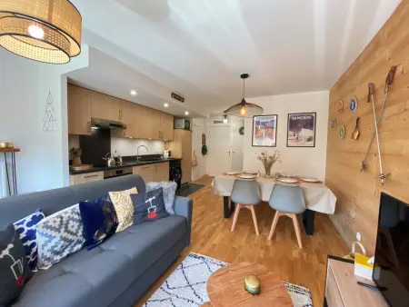 Charmant T3 Neuf, Skibus Gratuit, Terrasse, 2 Places Privées, WIFI - Samoëns - Photo 1
