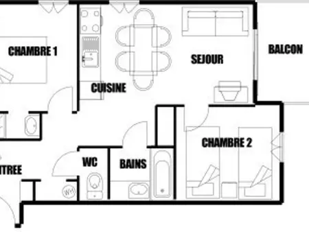 3 pièces, 6 pers, animaux admis, parking, vue sur piscine - Photo 4