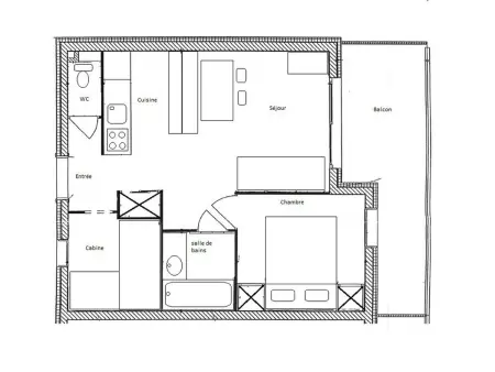 Appartement avec accès piscine et parking inclus, Plagne Aime 2000 - Photo 9