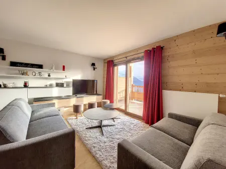 Appartement Alpin Chaleureux avec Sauna et Parking à La Rosière - Photo 4