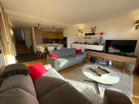 Appartement Alpin Chaleureux avec Sauna et Parking à La Rosière - Photo 11