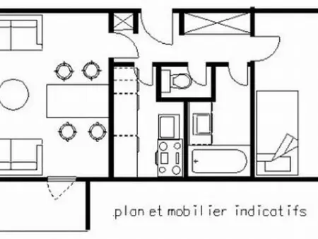 Appartement cosy au cœur de Plagne Bellecôte pour 5, balcon - Photo 5