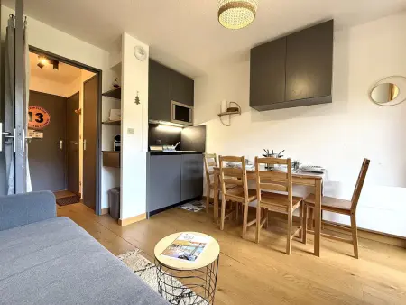 Charmant studio à Crest-Voland, 4 pers., proche pistes, balcon, parking privé - Photo 3
