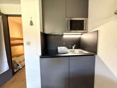 Charmant studio à Crest-Voland, 4 pers., proche pistes, balcon, parking privé - Photo 6