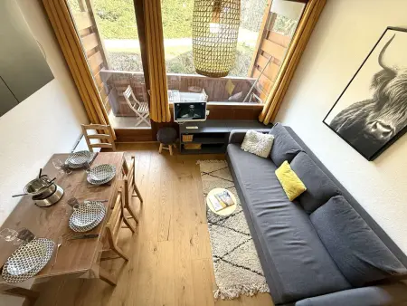 Charmant studio à Crest-Voland, 4 pers., proche pistes, balcon, parking privé - Photo 14
