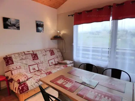 Studio lumineux + coin montagne 23m² - 4 pers, balcon, Chinaillon - Photo 5