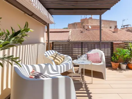 Penthouse lumineux avec terrasse, climatisation et WIFI, centre historique de Malaga - Photo 4