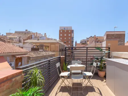 Penthouse lumineux avec terrasse, climatisation et WIFI, centre historique de Malaga - Photo 6