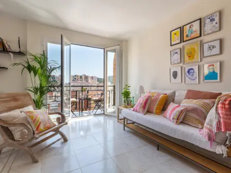 Penthouse 2 chambres avec terrasse, clim et animaux admis au centre de Málaga - Photo 1