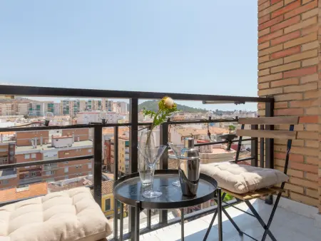 Penthouse 2 chambres avec terrasse, clim et animaux admis au centre de Málaga - Photo 2