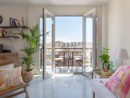 Penthouse 2 chambres avec terrasse, clim et animaux admis au centre de Málaga - Photo 12