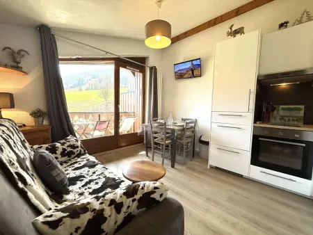 Appartement 2 pièces à Praz Sur Arly, parking, proche pistes, pour 5 personnes - Photo 2