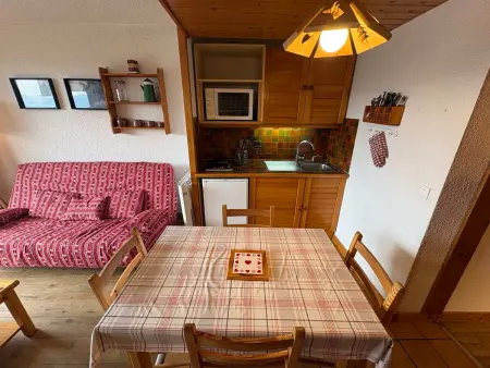 Studio cabine ensoleillé pour 4 personnes, vue sur pistes - Photo 7