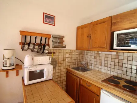 Studio cabine 4 pers, pied des pistes, vue sud, Appartement 4 personnes à Auris - Photo 6