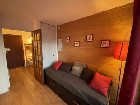 Studio cabine au pied des pistes, 3 couchages, parking - Photo 5