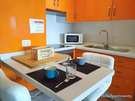 Confortable logement à Playa de La Arena avec balcon et piscine d'eau salée - Photo 12