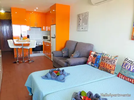 Confortable logement à Playa de La Arena avec balcon et piscine d'eau salée - Photo 16