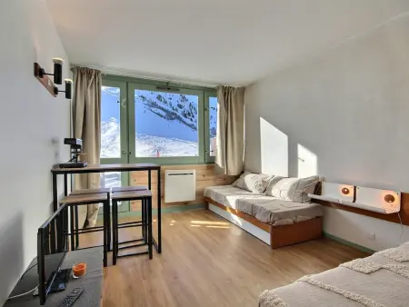 Joli studio pour 3/4 pers. face aux pistes avec balcon ensoleillé - Photo 1