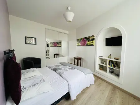 Appartement T2 de charme à Cambo, centre-ville, petite terrasse, Internet, animaux admis - Photo 9
