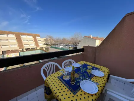 Appartement 4 couchages avec clim, terrasse, piscine et accès direct à la mer - Photo 1