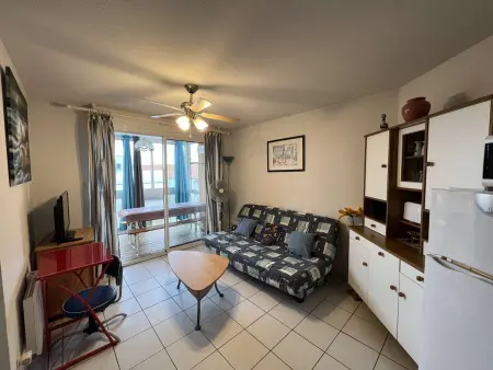 T2 Cabine Centre, 6 Personnes, Animaux Admis, Appartement 6 personnes à Valras Plage - Photo 1