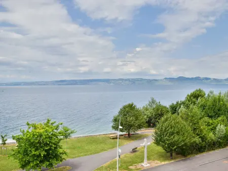 Charmant appartement 4 pers avec balcon et vue lac, proche plage à Neuvecelle - Photo 9