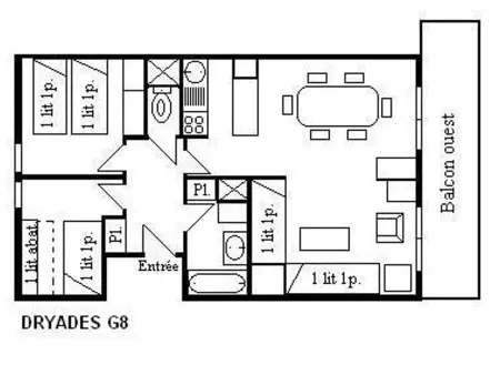 Appartement 3 pièces avec balcon et WIFI à 150m des pistes, 6 personnes - Méribel - Photo 24